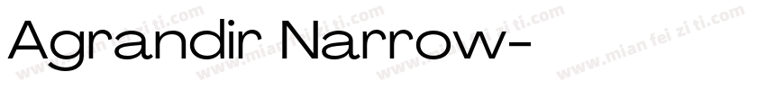 Agrandir Narrow字体转换